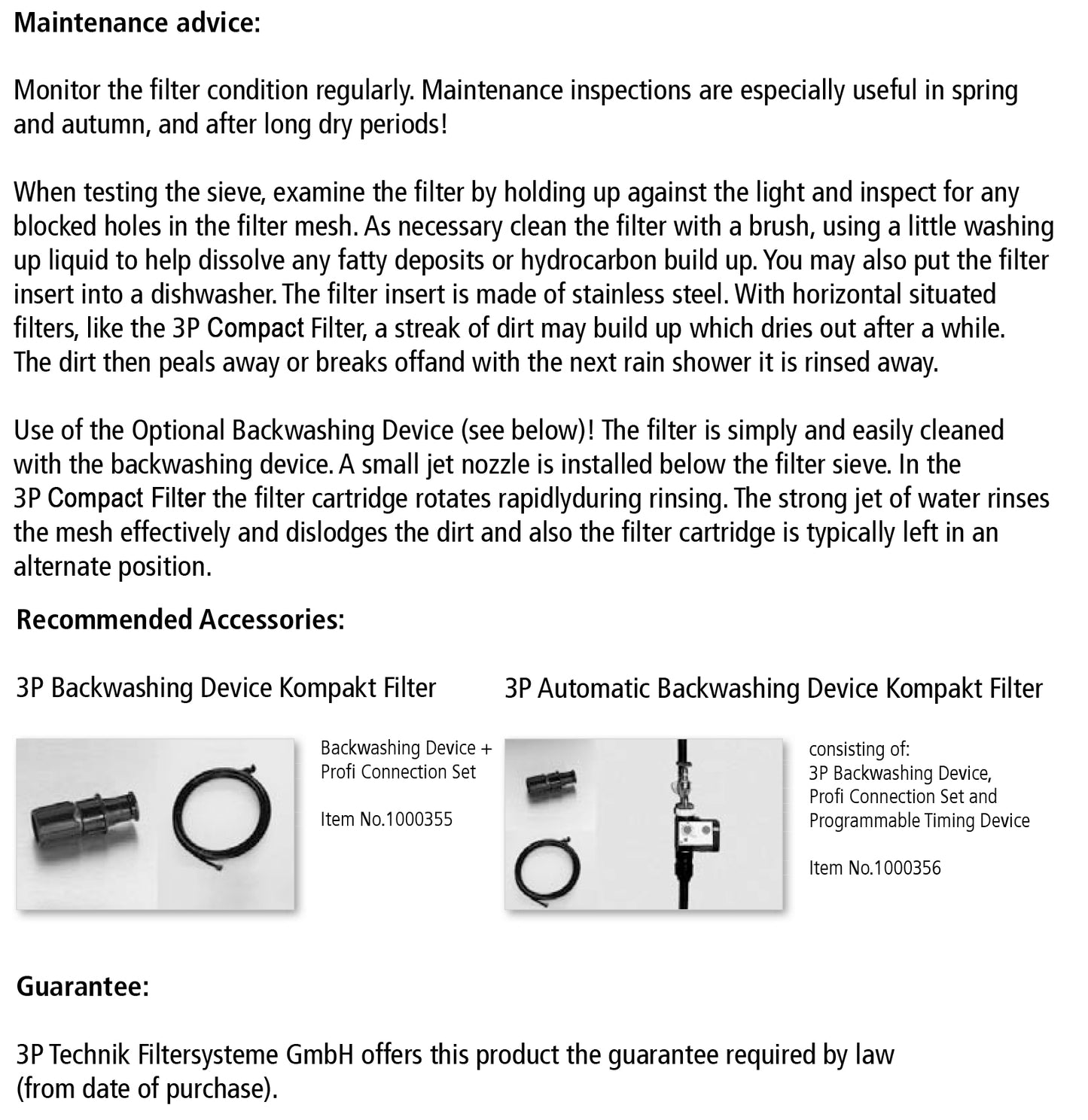 3P Compact Filter