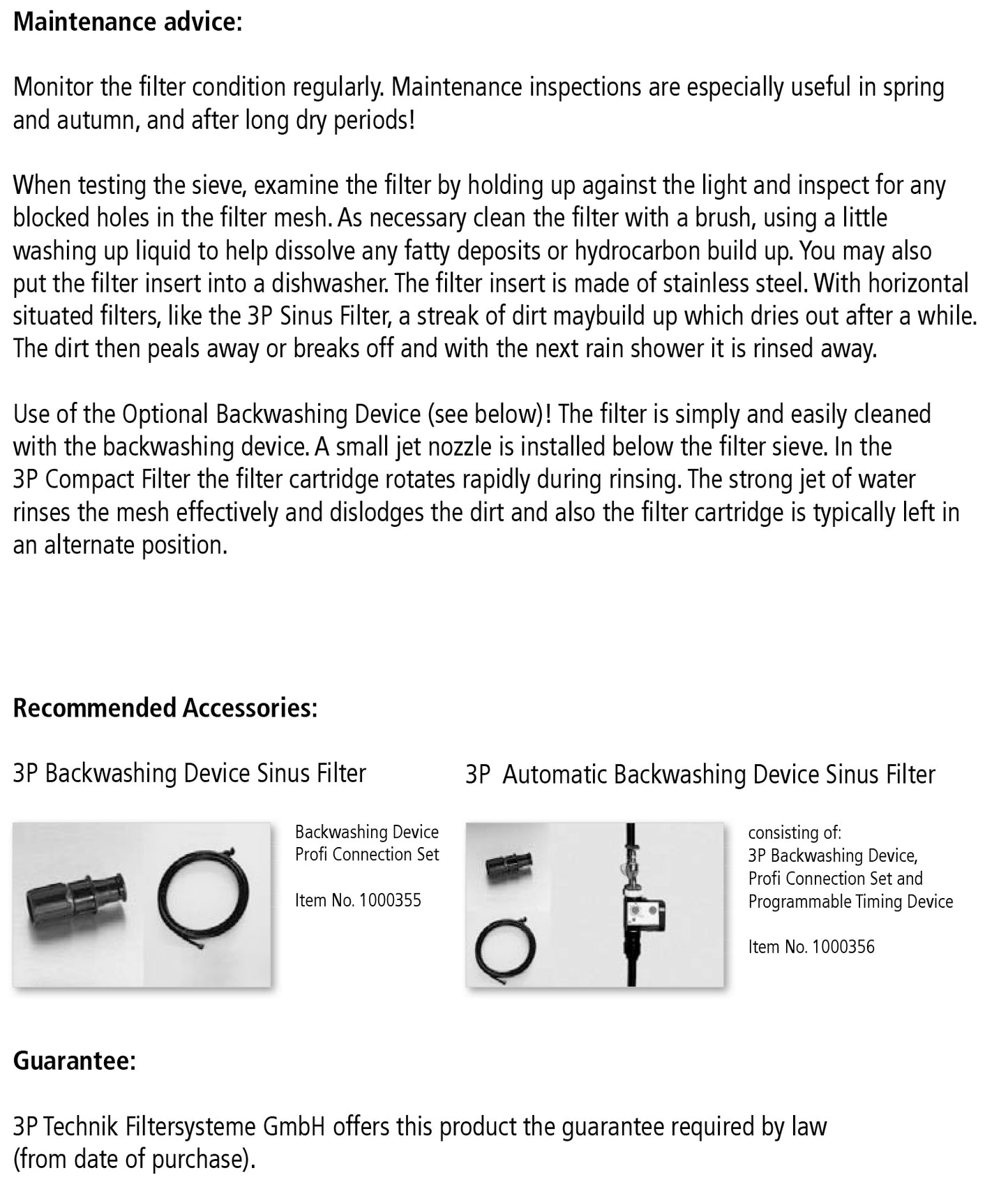 3P Sinus Filter