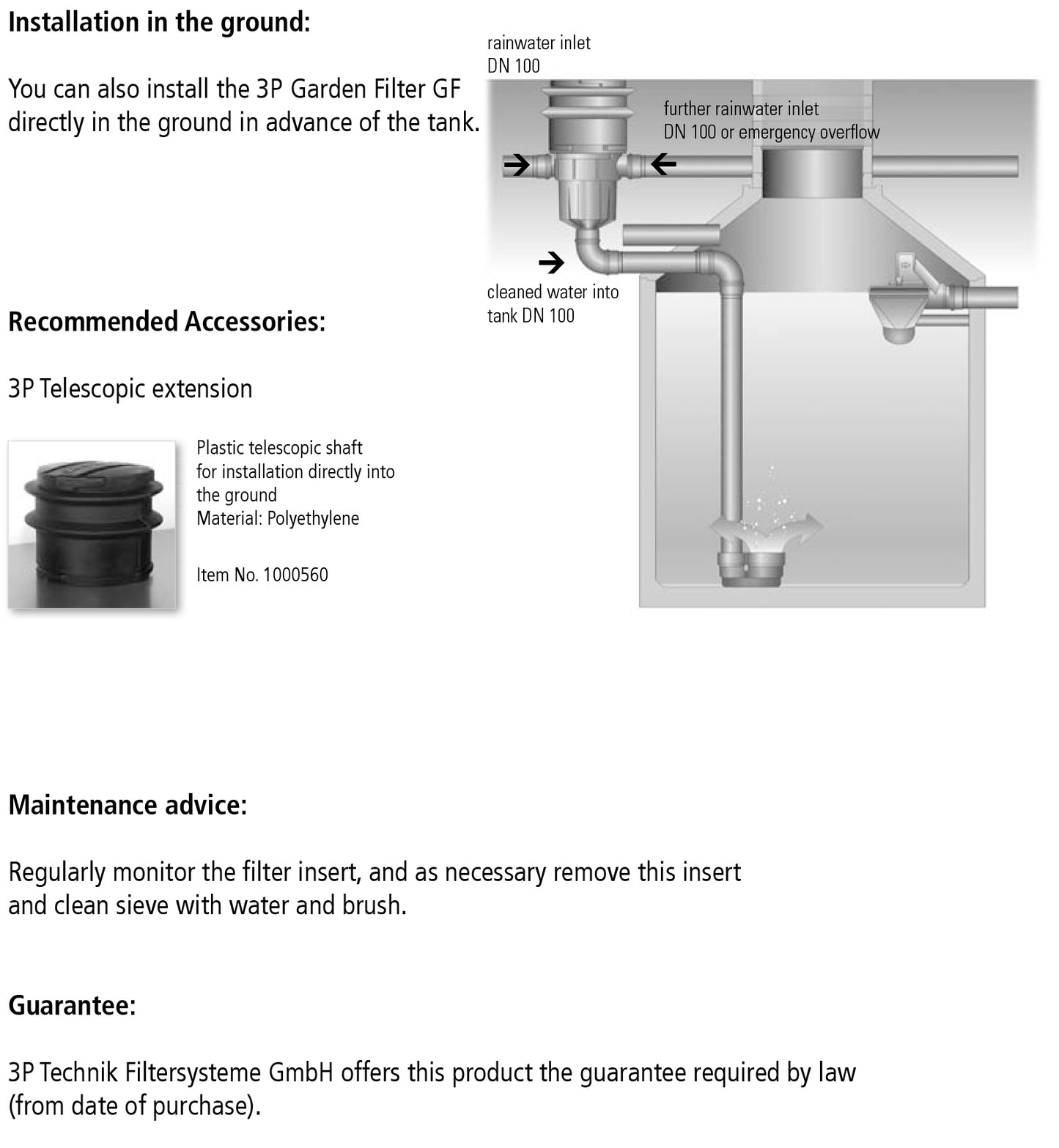 3P Garden Filter