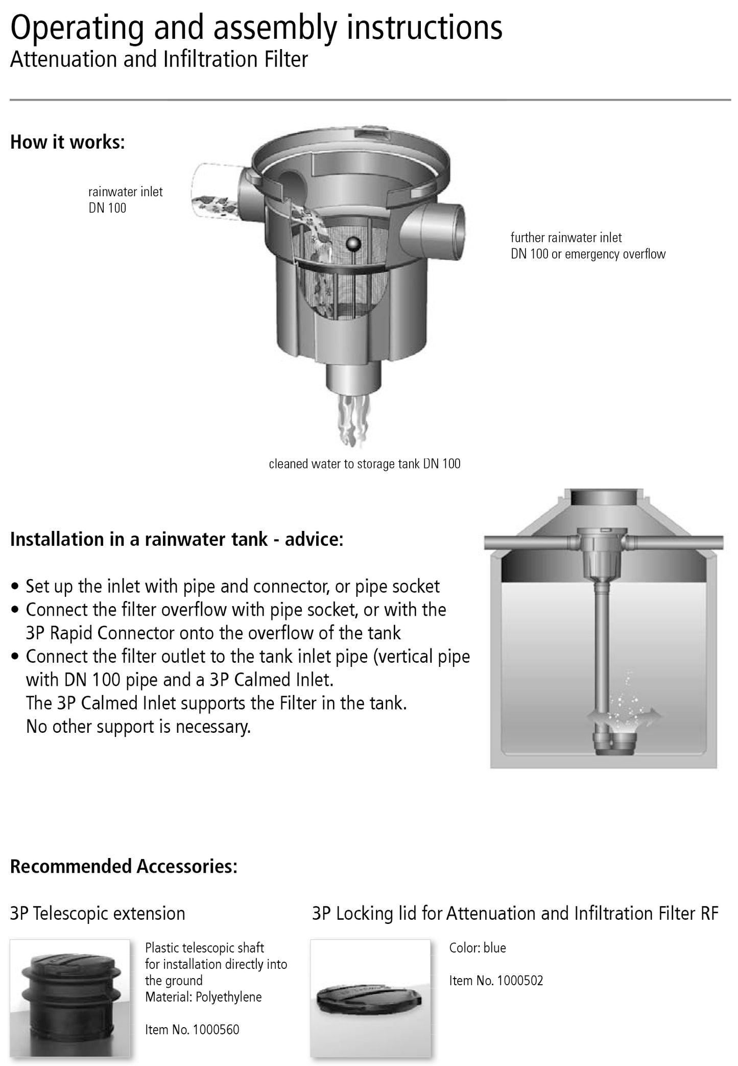 3P Retention & Infiltration Filter