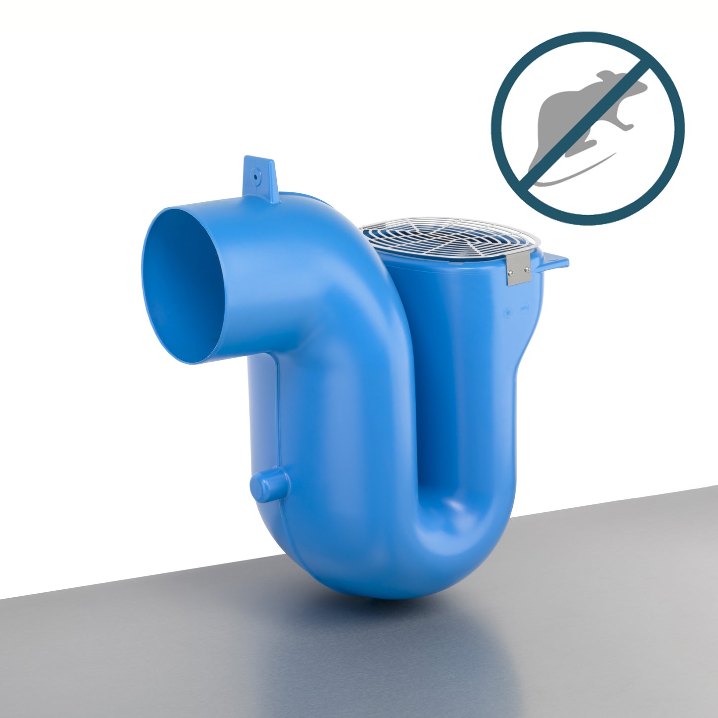 3P Overflow Siphon DN250 with Rodent Barrier (stainless steel)