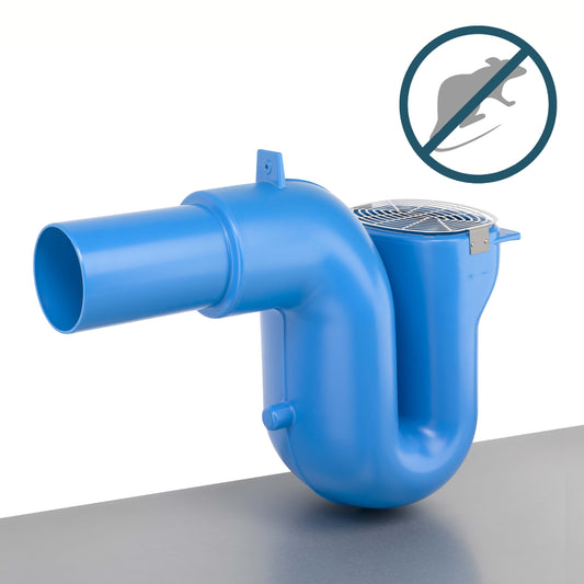 3P Overflow Siphon DN200 with Rodent Barrier (stainless steel)