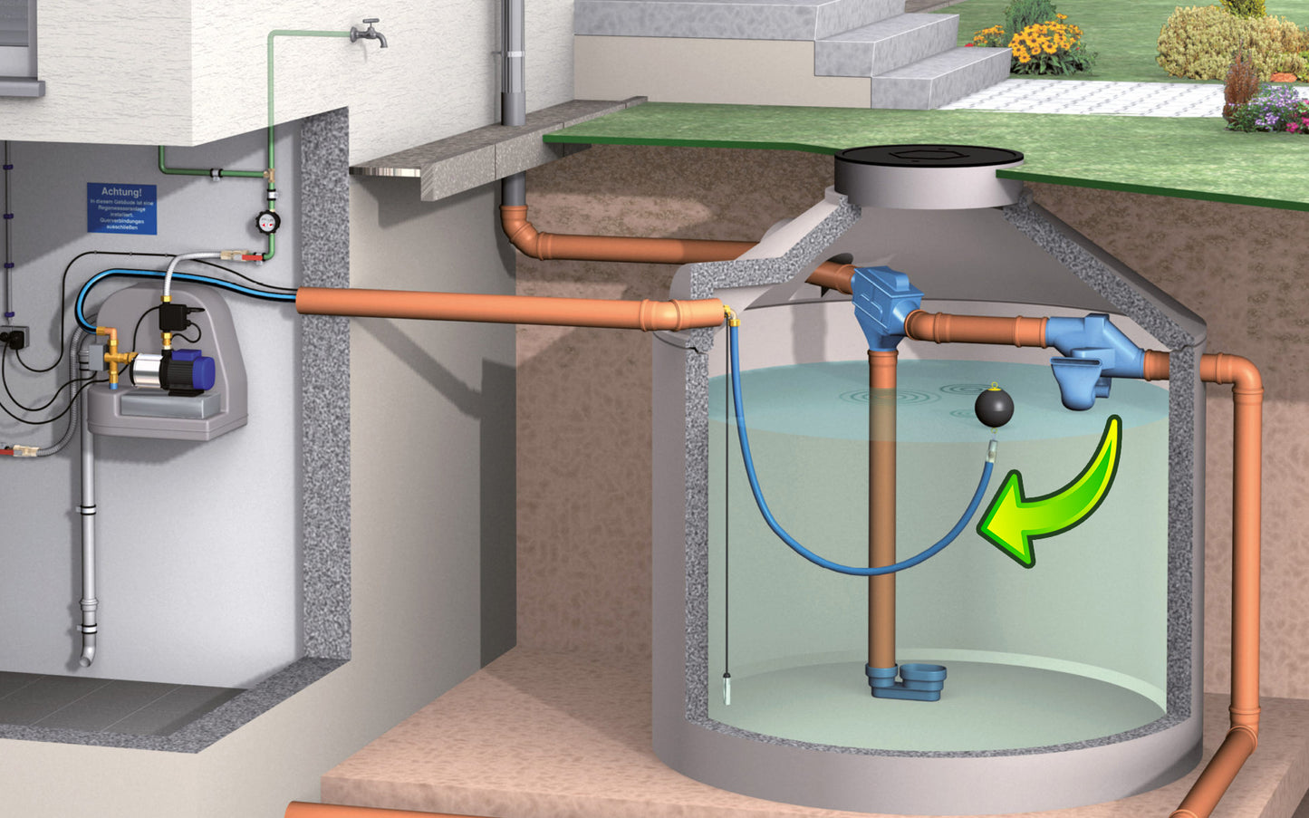 3P Floating Suction Fitting 1" with 2.5m Hose